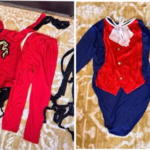 Boys ninja and George Washington costumes size M 8-10